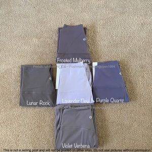 Lululemon Align Lavender Dew Color Comparisons